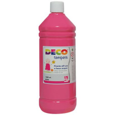 DECO TEMPERA FLACONE 1 LITRO ROSA