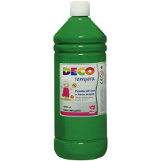 DECO TEMPERA FLACONE 1 LITRO VERDE BRILLANTE