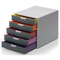 DURABLE - cassettiera varicolor 5 cassetti