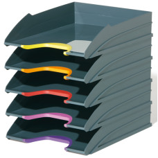 DURABLE-VARICOLOR TRAY SET SET 5 VASCHETTE PORTACORRISPONDENZA