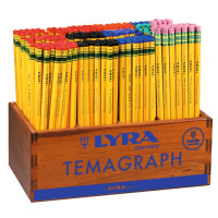 Espositore 288 matite in grafite Lyra temagraph con gradazioni assortite