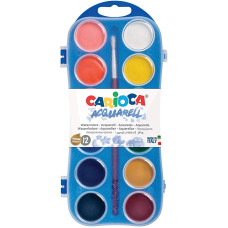 CARIOCA 12 ACQUERELLI ASTUCCIO 12 PASTIGLIE COLORI ASSORTITI