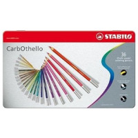 Stabilo carbothello scatola metallo 36 matite colorate assortite.
