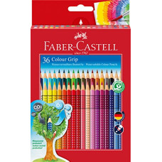 FABER CASTELL COLOUR GRIP 36 MATITE COLORATE ACQUARELLABILI