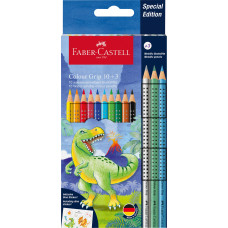 FABER CASTELL COLOUR GRIP DINOSAURUS MATITE COLORATE