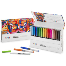CARIOCA PLUS PENNARELLI PRISMA FIBER-TIP CONF. 30 COLORI