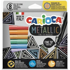 CARIOCA METALLIC FINE TIP SCATOLA 8 MAXI MARKER