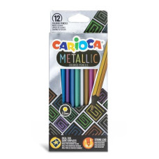CARIOCA METALLIC MATITE COLORATE SCATOLA 12 PASTELLI