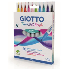 GIOTTO TURBO SOFT BRUSH ASTUCCIO 10 COLORI ASSORTITI