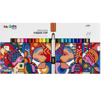 Carioca plus pennarelli prisma fiber-tip conf. 24 colori