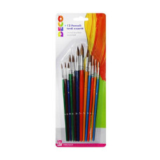 SET PENNELLI TONDI IN PELO DI BUE ASSORTITI