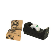 DISPENSER PER NASTRO ADESIVO SCOTCH® MAGIC™ C38 NERO   3 NASTRI 19 MM X 33 M.