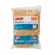 ELASTICI IN GOMMA GIALLO DIAM.100MM.- SACCHETTO 1KG.