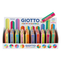 Espositore 40 gomme Giotto happy gomma 4 tonalità di colore