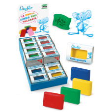 LAUFER GOMMA PANE COLORATA ESPOSITORE 32 PZ COLORI ASSORTITI