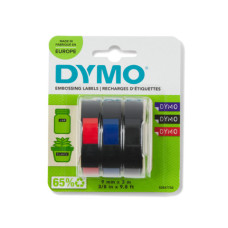 DYMO NASTRO RILIEVO CONF.3 PEZZI BLU/NERO VINILE 9 MM