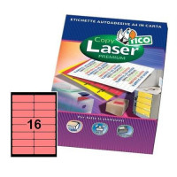 Etichette per stampanti 99x34 colore arancio fluo