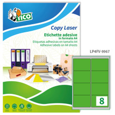 ETICHETTE PER STAMPANTI 99X67,7 VERDE FLUORESCENTE