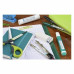 ETICHETTE PER PENNE E MATITE AVERY 50X10 MM BLU/VERDE CONF. 30 PEZZI