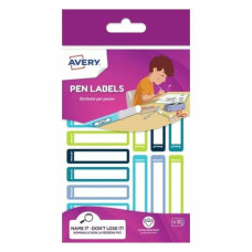 ETICHETTE PER PENNE E MATITE AVERY 50X10 MM BLU/VERDE CONF. 30 PEZZI
