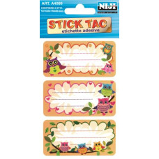 NIJI ETICHETTE ADESIVE SCUOLA CF. 40 BUSTE 6 SOGGETTI FEMMINILI