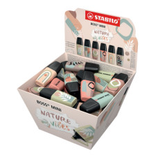 ESPOSITORE 50 EVIDENZIATORI STABILO BOSS® MINI NATUREVIBES