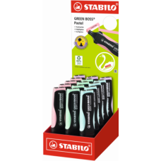 STABILO EXPO GREEN BOSS PASTEL 15 EVIDENZIATORI COLORI ASS.