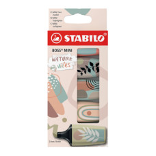 EVIDENZIATORI STABILO BOSS® MINI NATUREVIBES - CONF. 5 COLORI ASSORTITI