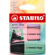 EVIDENZIATORI STABILO BOSS® MINI PASTEL - CONF. 3 COLORI ASSORTITI