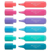 Faber castell textliner evidenziatore pastel conf. 10 pz turchese