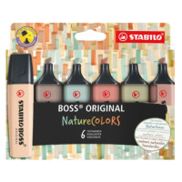 Stabilo boss nature colors astuccio 6 colori