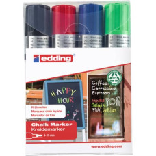 EDDING 4090 MARCATORE A GESSO LIQUIDO PUNTA SCALPELLO 4-15 MM 4 COLORI ASSORTITI
