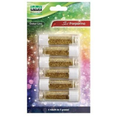 LEBEZ TUBETTO PORPORINA 3GR CONF.6 TUBETTI COLORE ORO