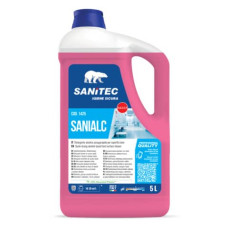 DETERGENTE ALCOLICO SOLVENTATO ASCIUGARAPIDO SANIALC CON FLORALCOOL E ANTIBATTERICO - 5 L/5 KG
