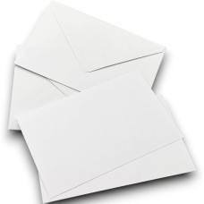 BUSTE CON BIGLIETTO  FORMATO 9  (90X140) MM BIANCO CON 500 PZ CONFEZIONATO IN PACCHETTI DA 10