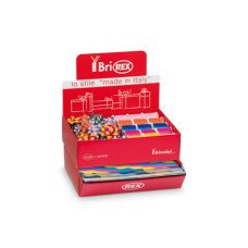 ESPOSITORE CON 100 FOGLI CARTA REGALO RASO 50 STELLE - 30 ROCCHETTI BRI REX FANTASIA GLAMOUR