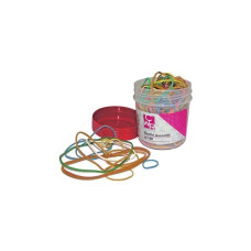 BARATTOLO 100 GR ELASTICI TONDI COLORATI ASSORTITI