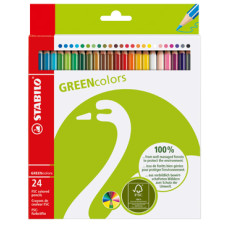 STABILO GREEN COLORS 24 PASTELLI