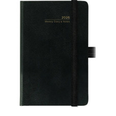 AGENDA POCKET 2026 SETTIMANALE COPACABANA CON ELASTICO 9 X 14 CM NERO AGENDA POCKET 2026 SETTIMANALE COPACABANA CON ELASTICO 9 X 14 CM NERO