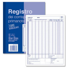 BLOCCO REGISTRO IVA DEI CORRISPETTIVI12X2 COPIE AUTORICALCANTI  24X30 CM