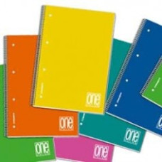 ONECOLOR MAXI QUADERNO PPL SPIRALE A4 80GR. QUADRETTO 0,5 MM