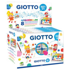 ACQUERELLI GIOTTO PARTY GIFTS IN SCATOLA DA 8 ASTUCCI DI ACQUERELLINI