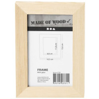 Cornice con vetro in legno formato 10.5x15.6cm