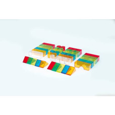BLOCCHETTI DA COSTRUZIONE COMMOTION TICKIT - CONF. 50 PZ - VERSIONE COLORATA