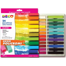 CWR GESSI POLICROMI SET 24 GESSI QUADRATI COLORATI