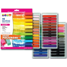 CWR GESSI POLICROMI SET 48 GESSI QUADRATI COLORATI
