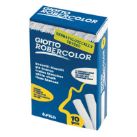 Fila scatola 10 gessi bianchi tondi