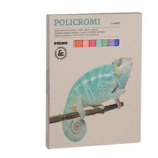 MOROCOLOR GESSI POLICROMI QUADRATI SCATOLA 24 GESSI