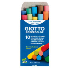 GIOTTO ROBERCOLOR GESSI ASTUCCIO 10 GESSI COLORI ASSORTITI