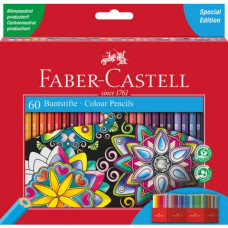 CONFEZIONE MATITE COLORATE PITT PASTEL FABER-CASTELL 60 COLORI ASSORTITI